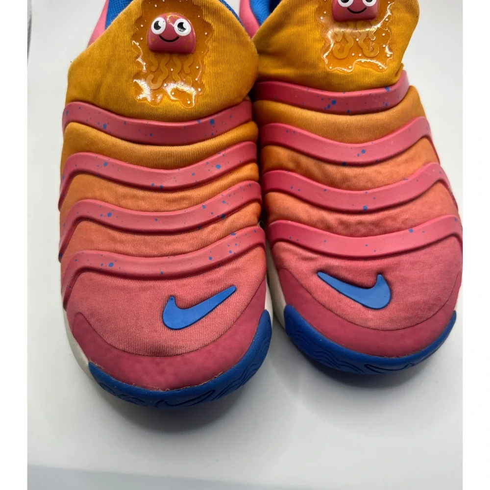Nike Dynamo Free Toddler Shoes Blue‎ Pink Orange Monster Eyes Size 13C